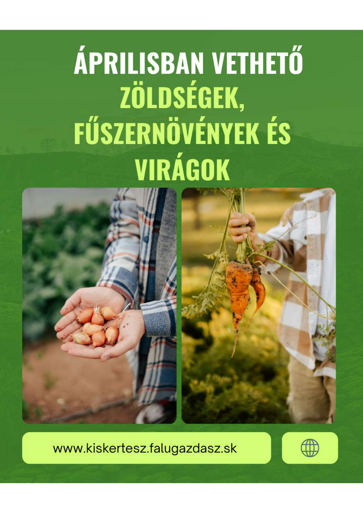 Mit vessünk áprilisban?